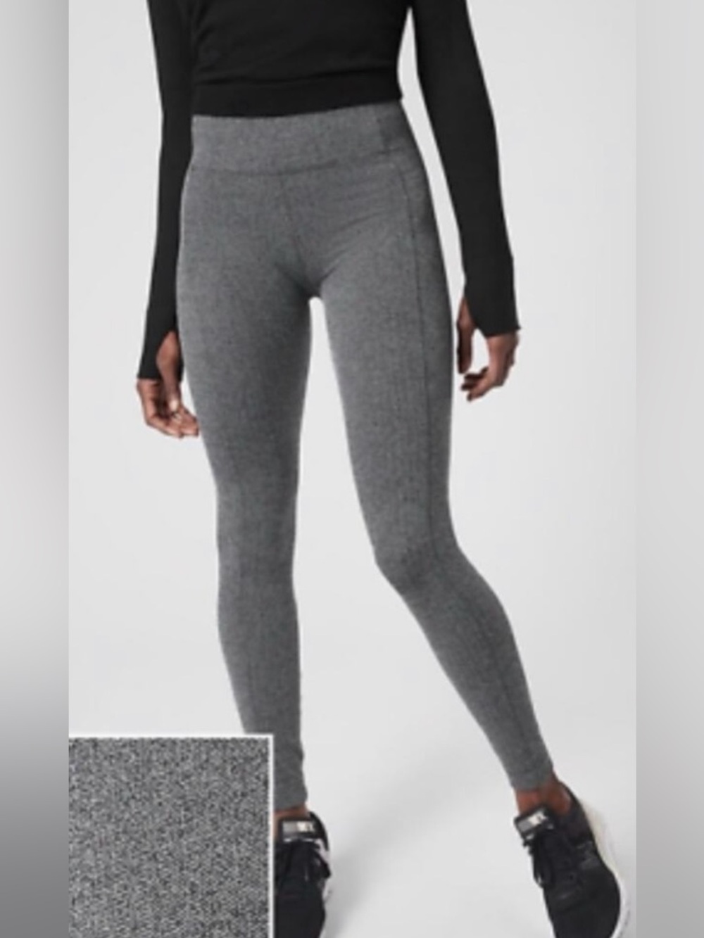 Athleta Delancey High-Waist Pull On Herringbone Leggings Women's Size SM